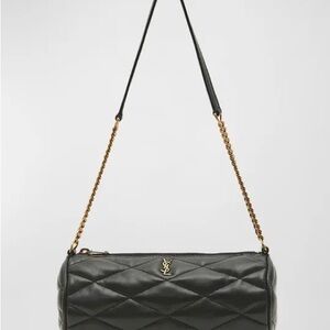 Saint Laurent Black Quilted Lambskin Shoulder Bag mini Tube - Sold Out Rare